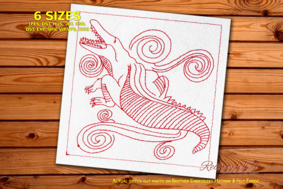 Crocodile Redwork: A Designer's Seasonal Review
