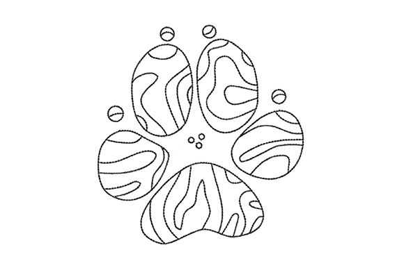 Evaluating Dog Paw with Lines for Your Shop