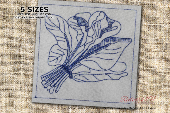 Fresh Spanish Leaf Redwork Embroidery Review