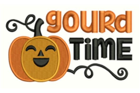 Gourd Time Embroidery Design for Handmade Gifts