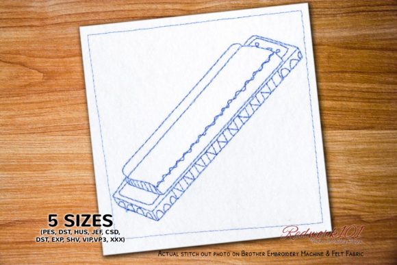 Harmonica Embroidery Design: A Seller's Review for Etsy & Small Shops