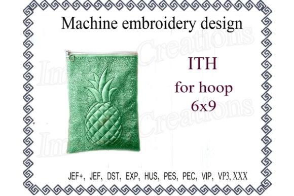 Pineapple Cosmetic Bag in the Hoop Sweatshirt Review