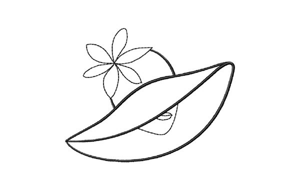 Woman Head in Hat Review: Seasonal Embroidery Design